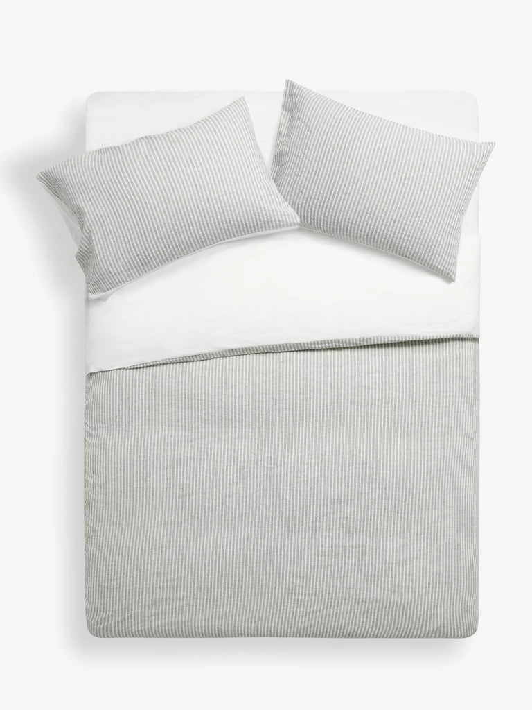 John Lewis Graphite Stripe Bedding