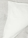 John Lewis Graphite Stripe Duvet Cover Seersucker Double, UK version
