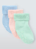 John Lewis baby organic terry cotton socks pack of 3, UK version