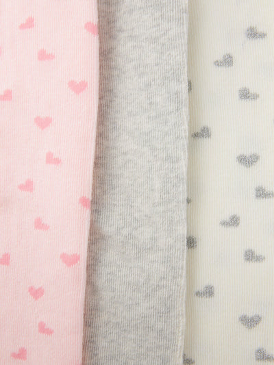 John Lewis Baby Rippstrick-Herz-Strumpfhosen, 3er-Pack, verschiedene Designs – Online bei McGrocer kaufen