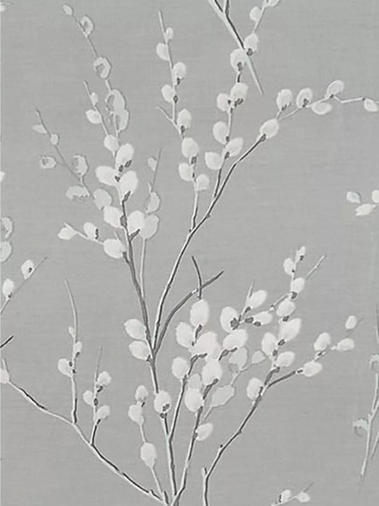 Laura Ashley Pussy Willow Duvet Cover Set - Steel King set
