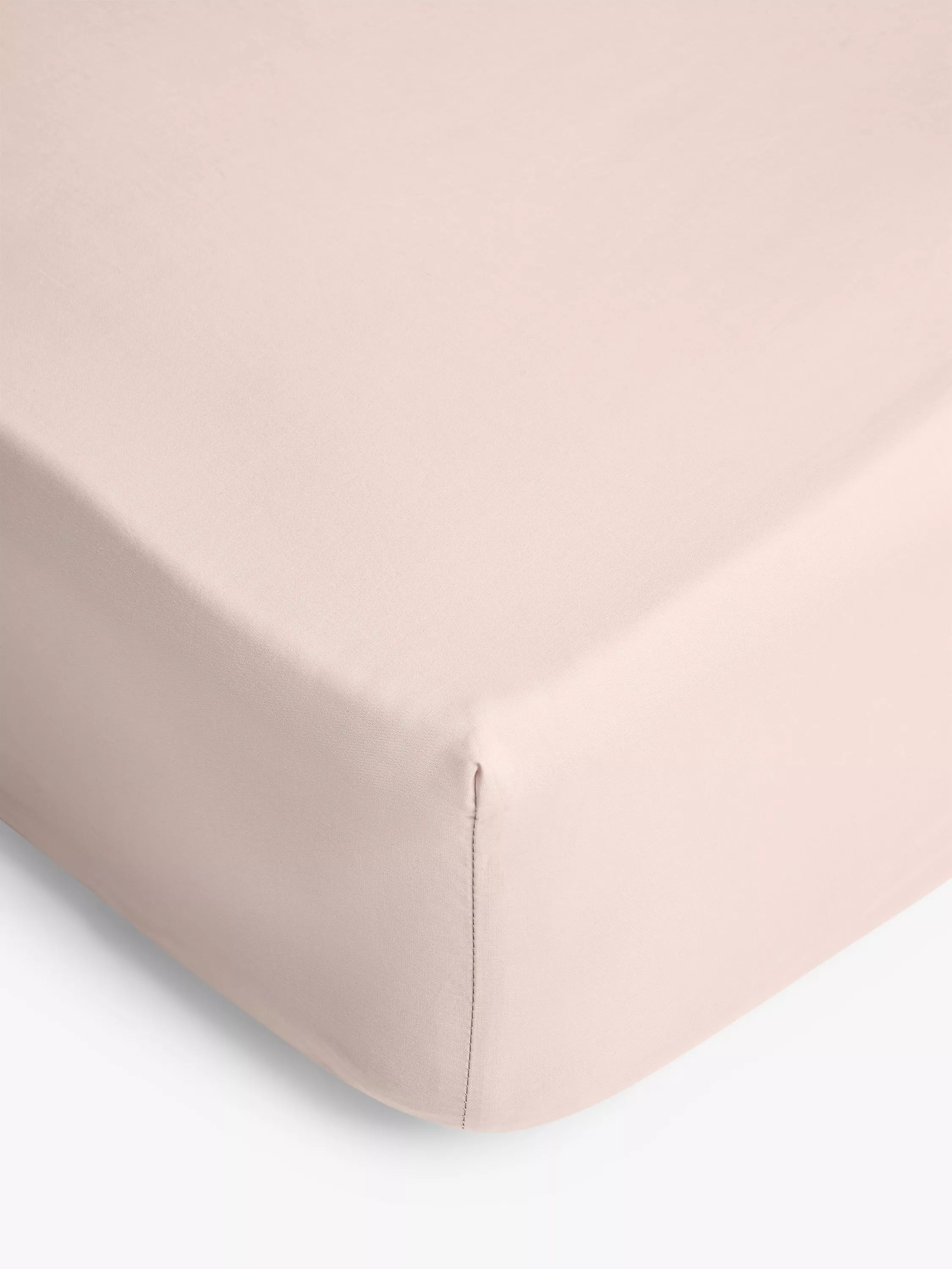 John Lewis ANYDAY Pure Cotton Deep Fitted Sheet - White Double