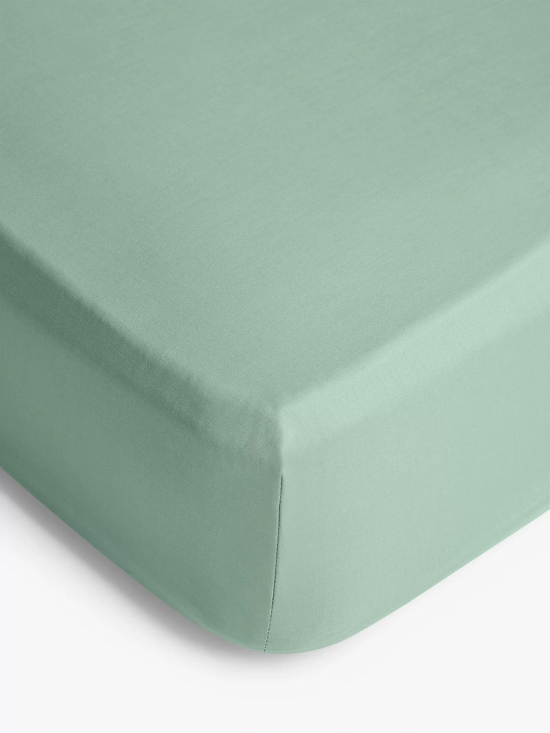 John Lewis ANYDAY Pure Cotton Deep Fitted Sheet - Navy Small Double