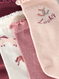 John Lewis Pony Frill Top Socks Multi Pack of 7, UK version