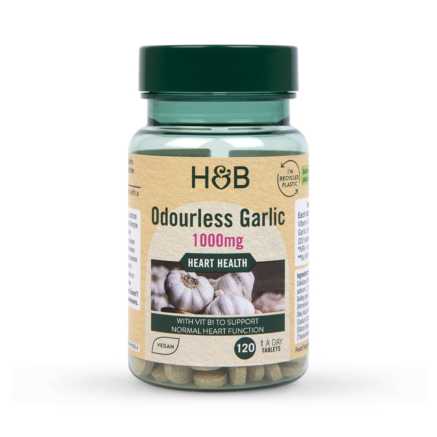 Holland & Barrett garlic tablets 120 count, UK version