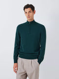 John Lewis Cashmere Half Zip Jumper