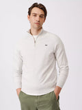 Aubin Bonby Zip Neck Cotton Jumper