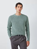 John Lewis Cotton Knit Rib Crew Neck Fisherman's Jumper