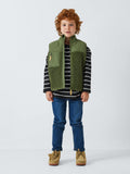 John Lewis kids' Breton stripe top in black, UK version