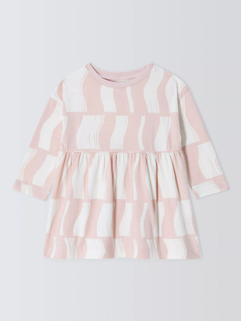 John Lewis ANYDAY Baby Splice Dress, Pink