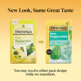 Twinings Pure Peppermint herbal tea bags 40g (British brand)