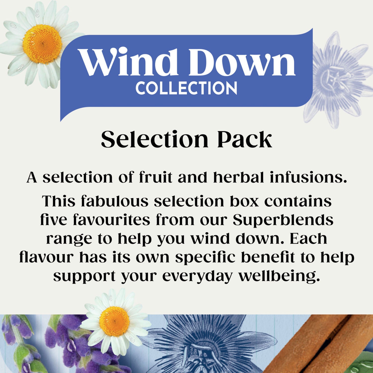 Twinings Superblends Wind Down herbal tea bags 20 bags 33.3g (British brand)