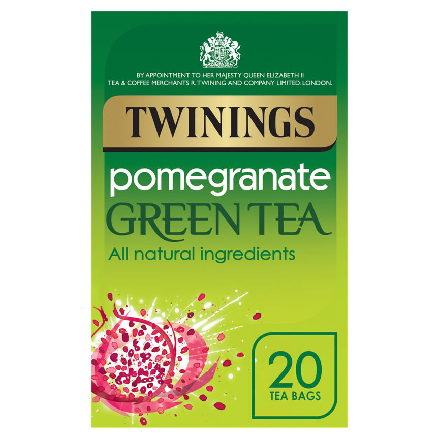 Twinings Pomegranate Green Tea 20 Tea Bags GOODS ASDA   
