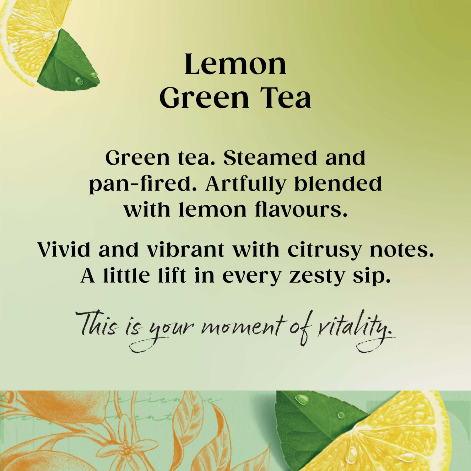 Twinings lemon green tea bags 40g (British brand)