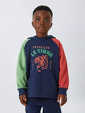 John Lewis Kids' Colour Block Tiger Hoodie, Multi