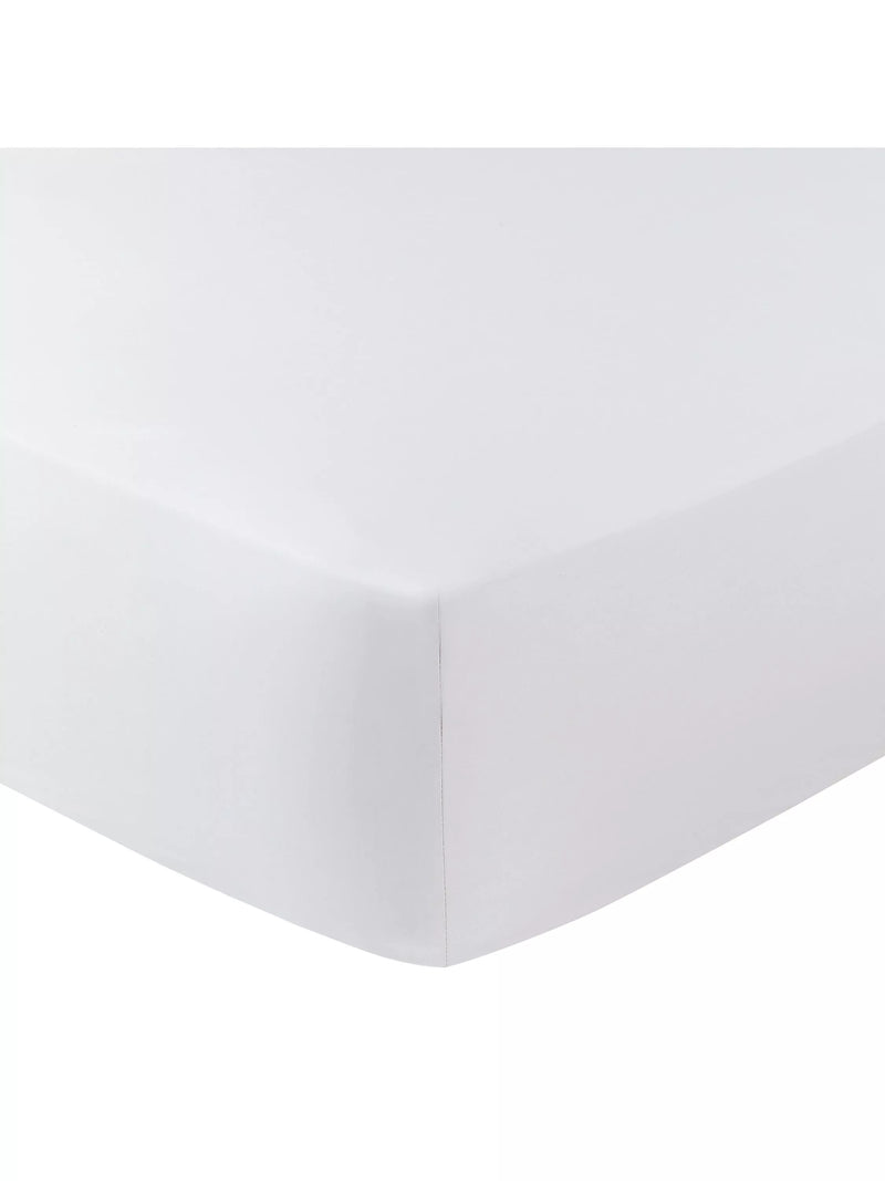 John Lewis The Ultimate Collection 1600 Thread Count Cotton Extra Deep Double Fitted Sheet, White