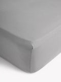 John Lewis Comfy & Relaxed 300 Thread Count Washed Cotton Fitted Sheet