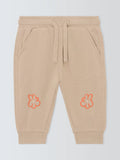 John Lewis ANYDAY Baby Flower Cotton Joggers, Neutral