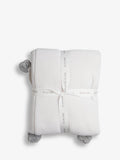 The Little Tailor pom pom baby blanket soft plush reverse, UK version