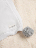 The Little Tailor pom pom baby blanket soft plush reverse, UK version