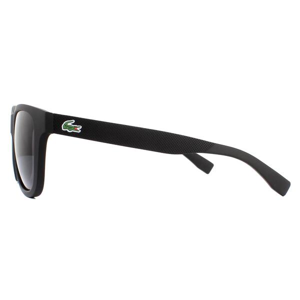 Lacoste L848S matte black wayfarer sunglasses, imported from the UK