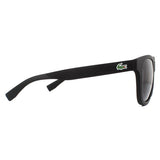 Lacoste L848S matte black wayfarer sunglasses, imported from the UK