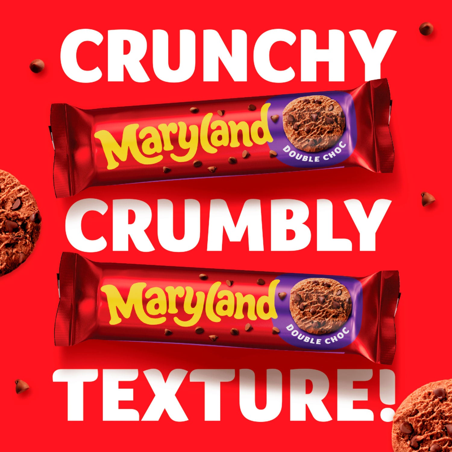Maryland Double Choc cookies 200g, imported from the UK