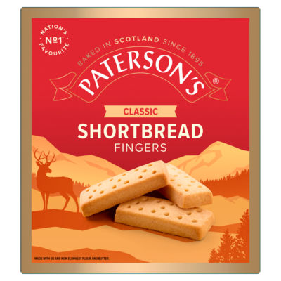 Paterson's classic shortbread fingers 300g, imported from the UK