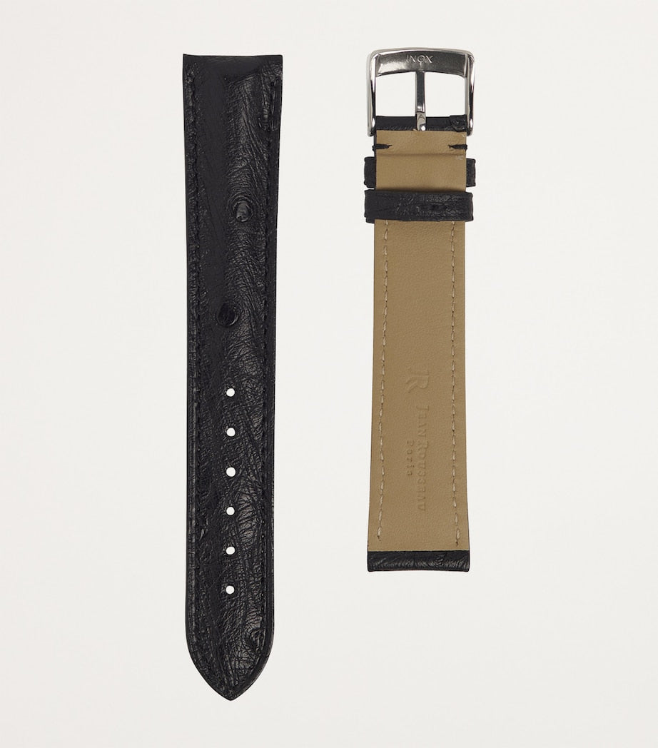 Jean Rousseau Classic 3.5 ostrich leather watch strap 17mm - British product