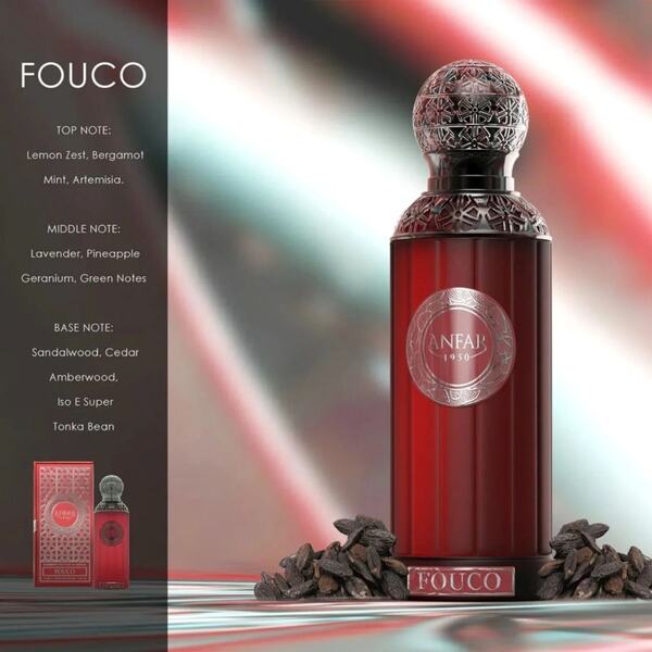 Anfar 1950 Fouco extrait parfum 100ml (British brand)