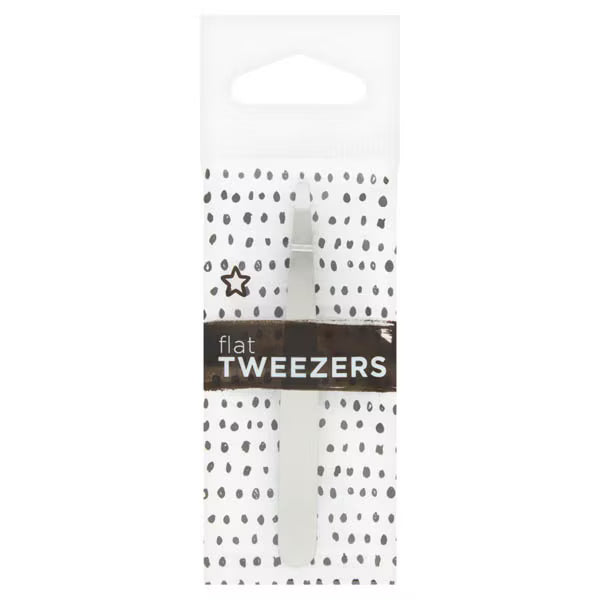 Superdrug Flat tweezers for hair removal (British brand)