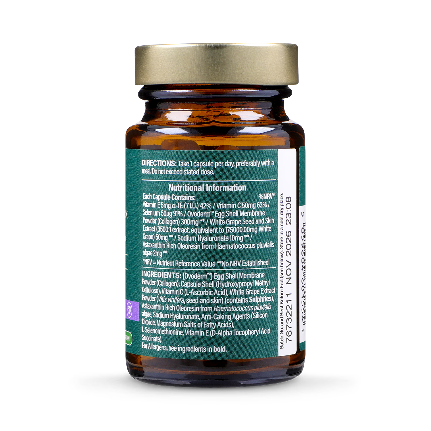 Holland & Barrett Vegetarian Collagen Complex 30 Capsules, UK version