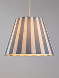 John Lewis Bold Stripe Tapered Lampshade, Blue, Dia.25cm