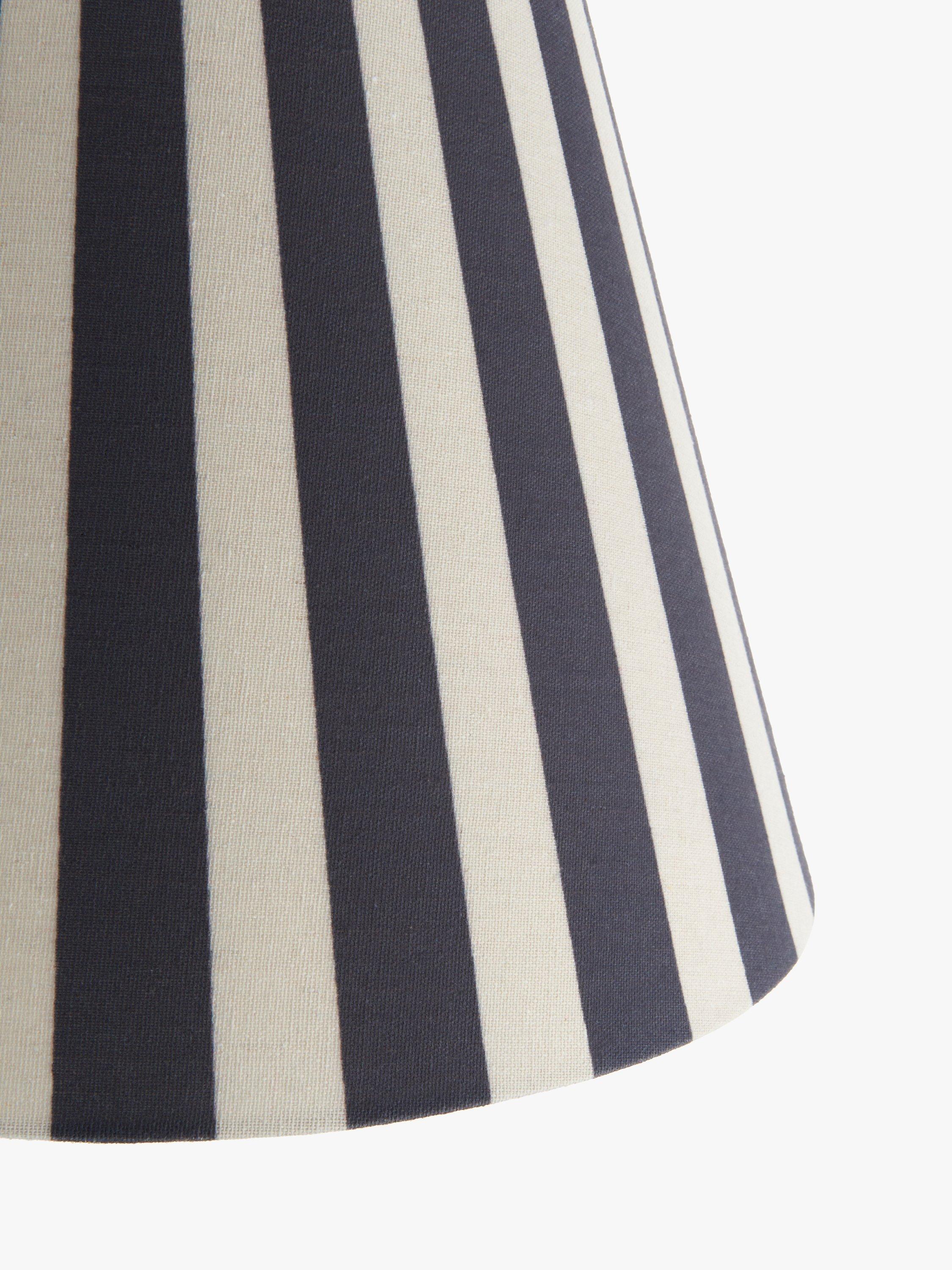 John Lewis bold stripe tapered lampshade 16cm, imported from the UK