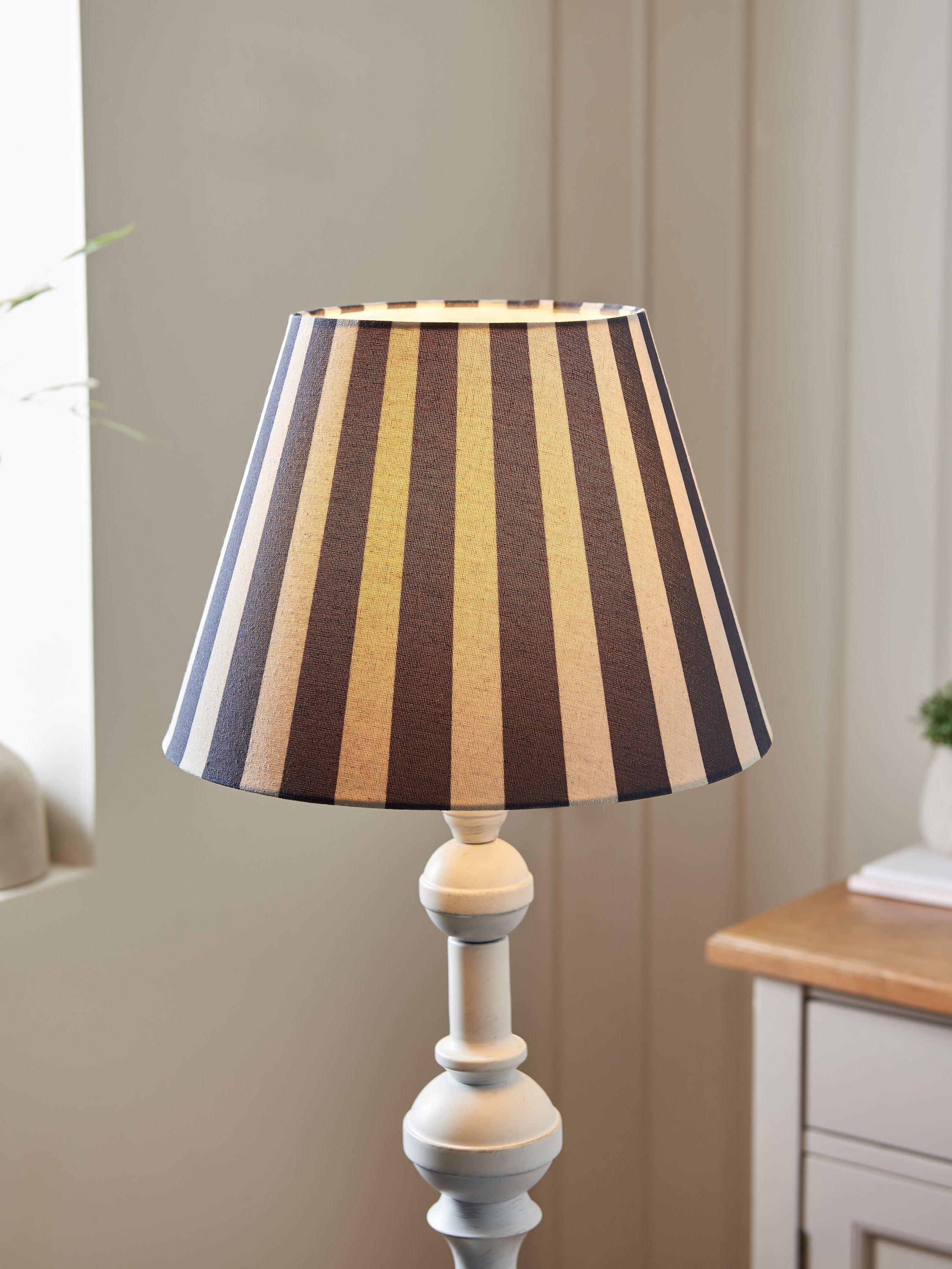 John Lewis bold stripe tapered lampshade 16cm, imported from the UK