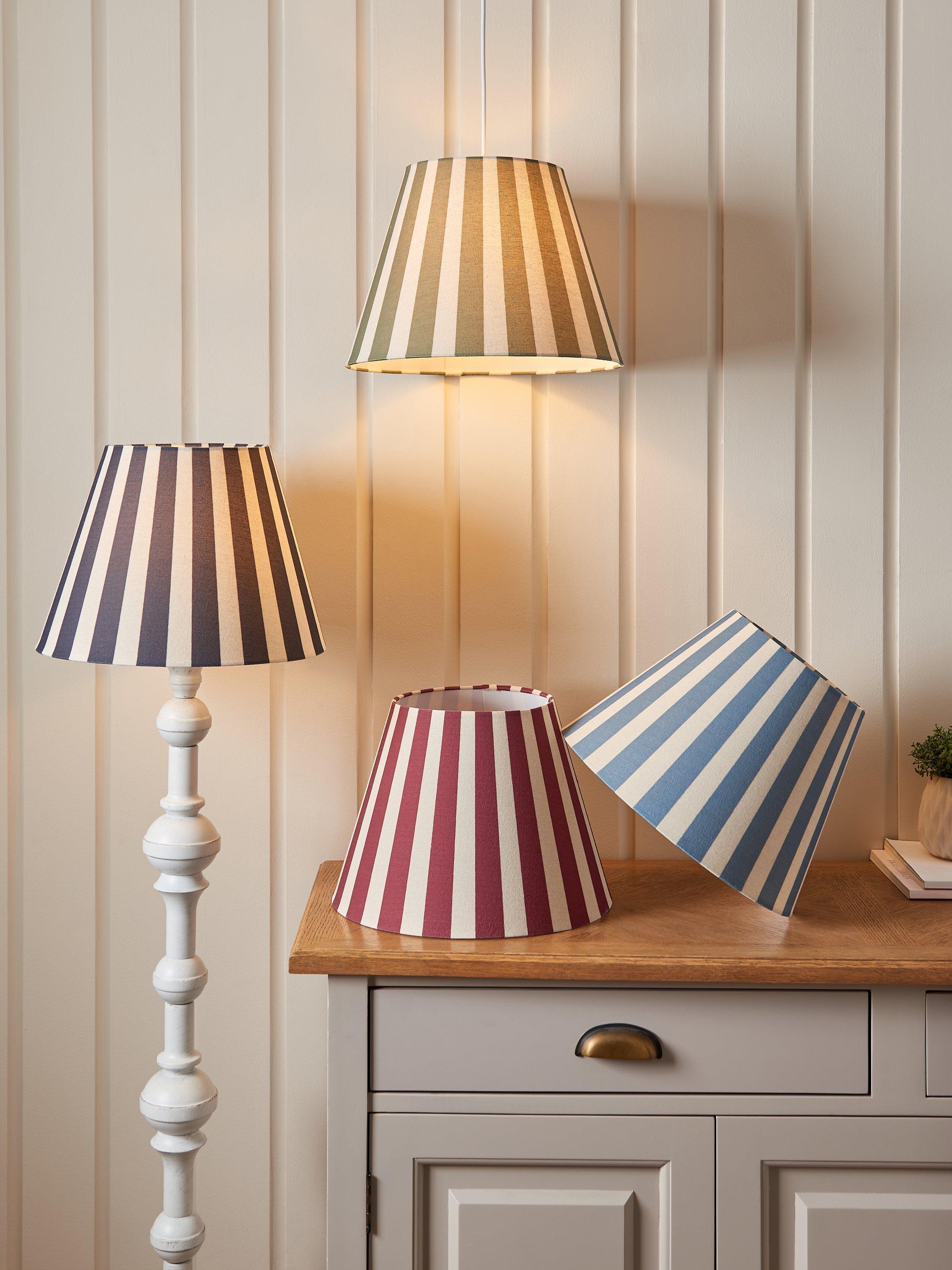 John Lewis bold stripe tapered lampshade 16.5x25cm, UK version