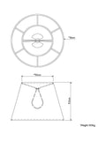 John Lewis Narla tapered lampshade 11.5cm, imported from the UK