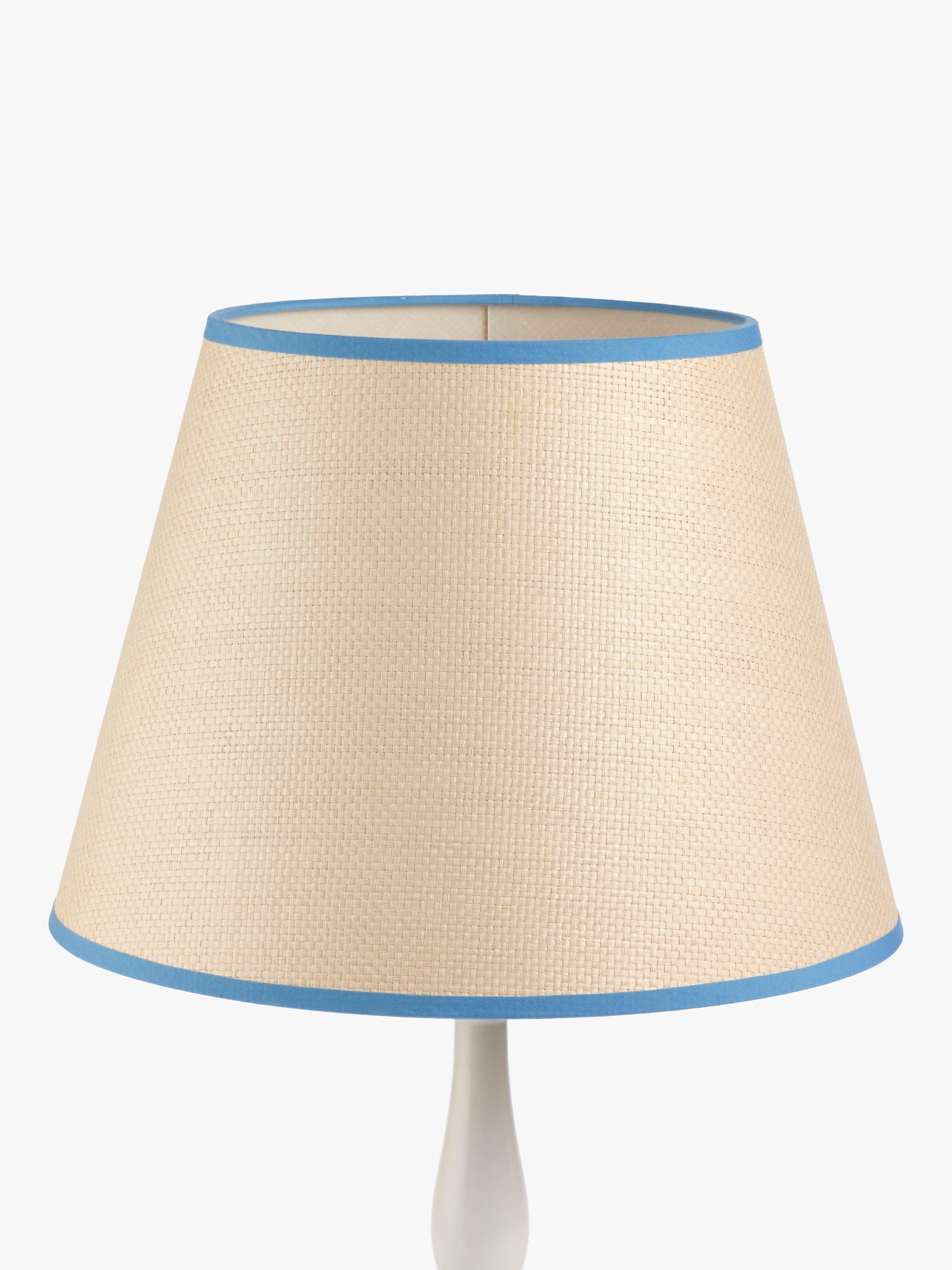 John Lewis woven raffia taped lampshade, UK version
