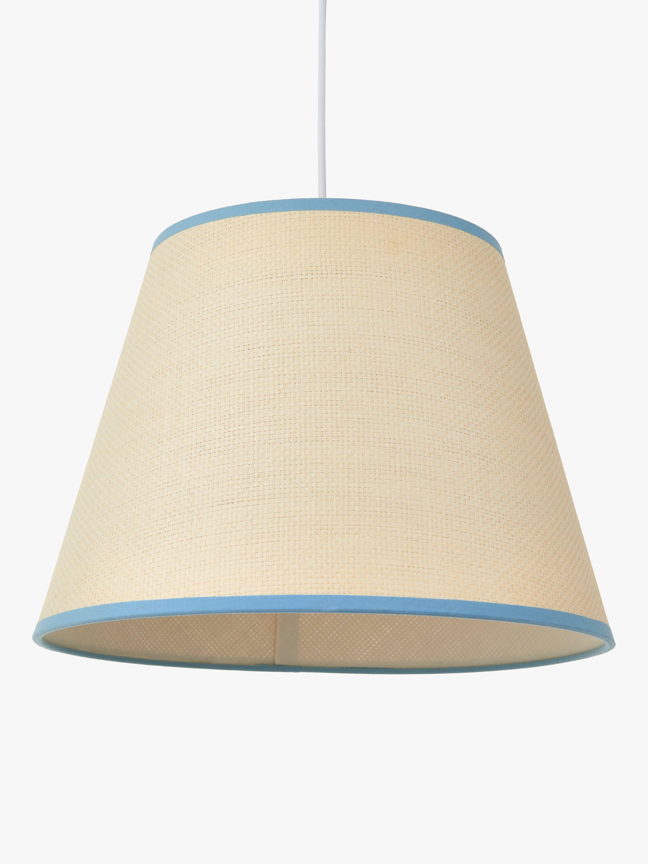 John Lewis woven raffia taped lampshade, UK version
