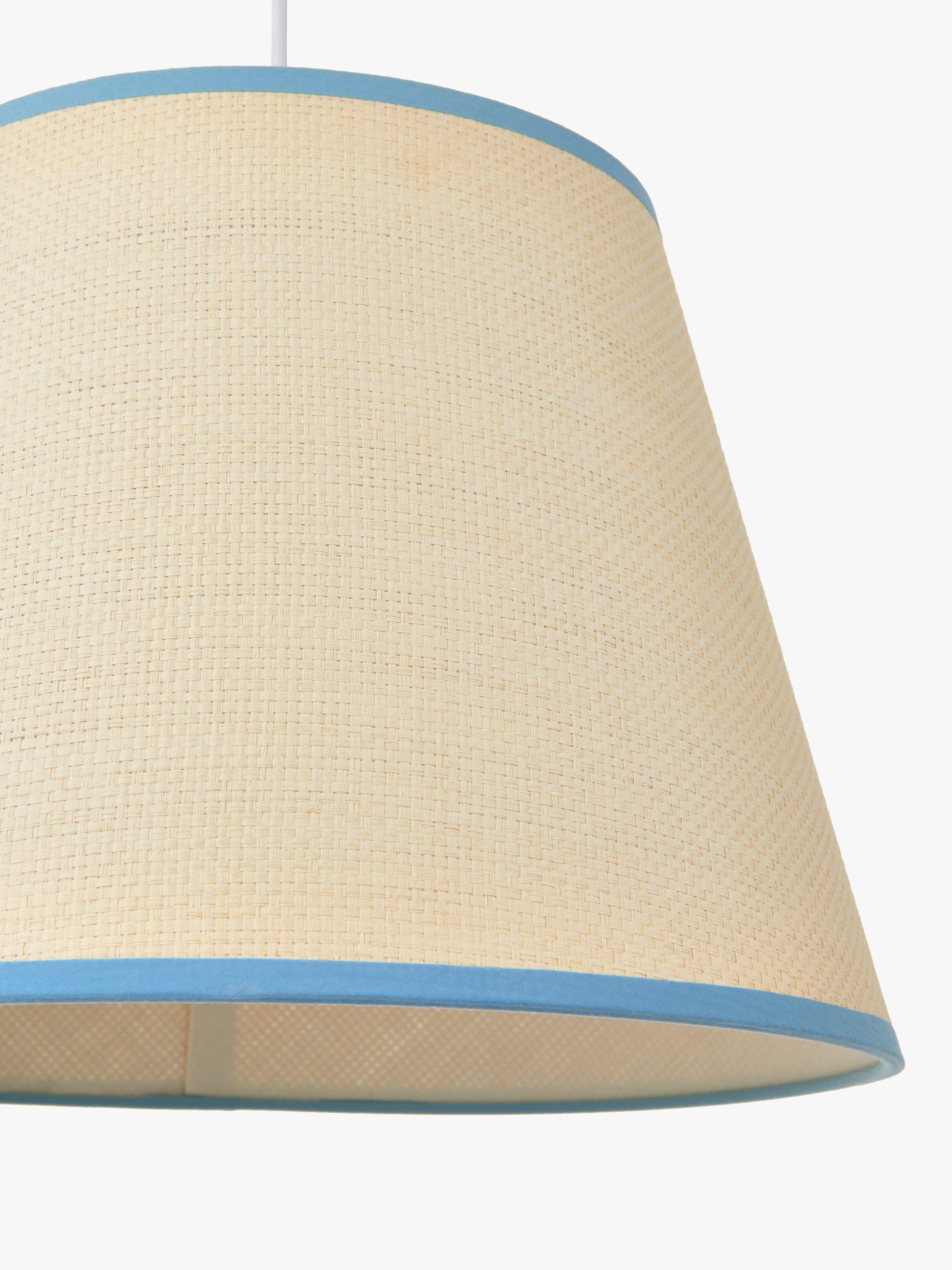 John Lewis woven raffia taped lampshade, UK version