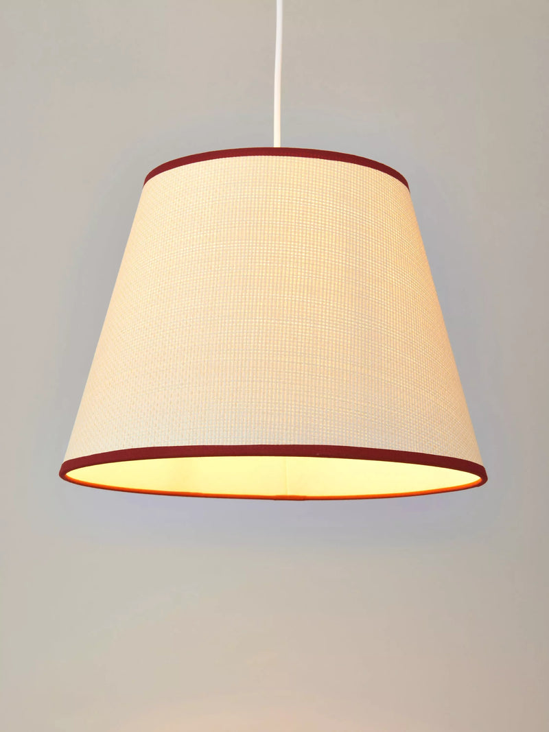 John Lewis woven raffia taped lampshade, UK version