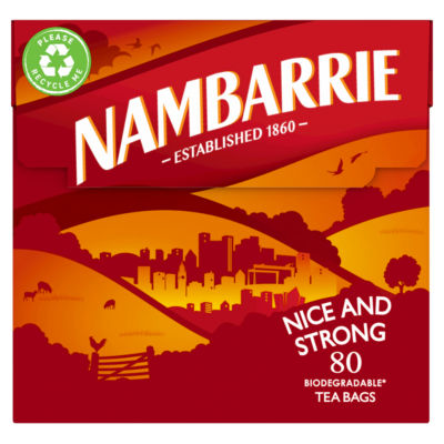 Nambarrie Fin og Sterk teposer 232g, britisk versjon