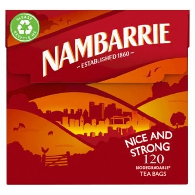 Nambarrie Nice and Strong tea bags 120 count, UK version