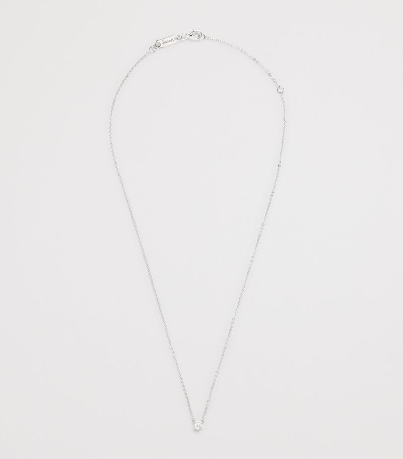 Harrods white gold diamond pendant necklace 0.25ct (British brand)