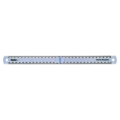 Helix 30cm plastic folding measuring ruler, UK version
