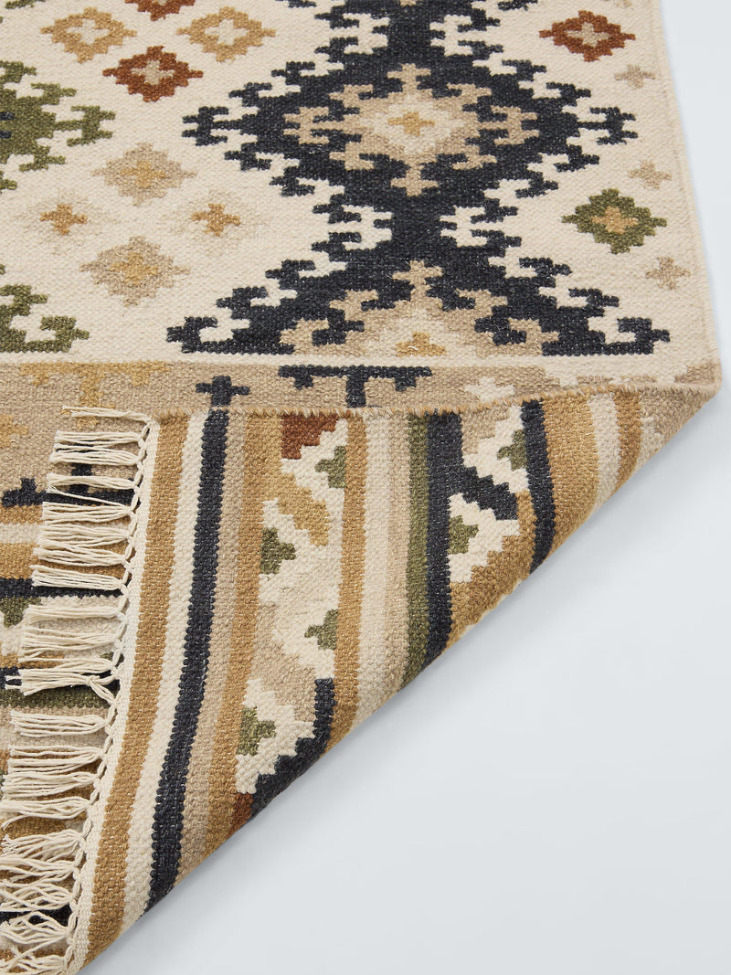 John Lewis flatweave rug green multi geometric 120x180cm - British product