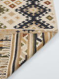 John Lewis Flachgewebe-Teppich grün multi geometrisch 120x180cm - Britisches Produkt