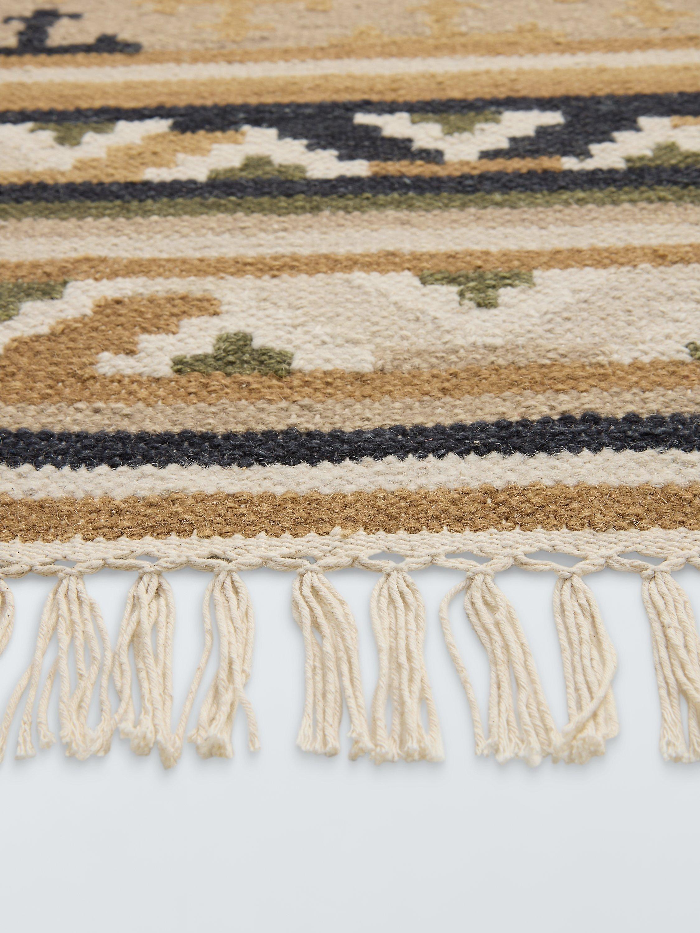 John Lewis flatweave rug green multi geometric 120x180cm - British product