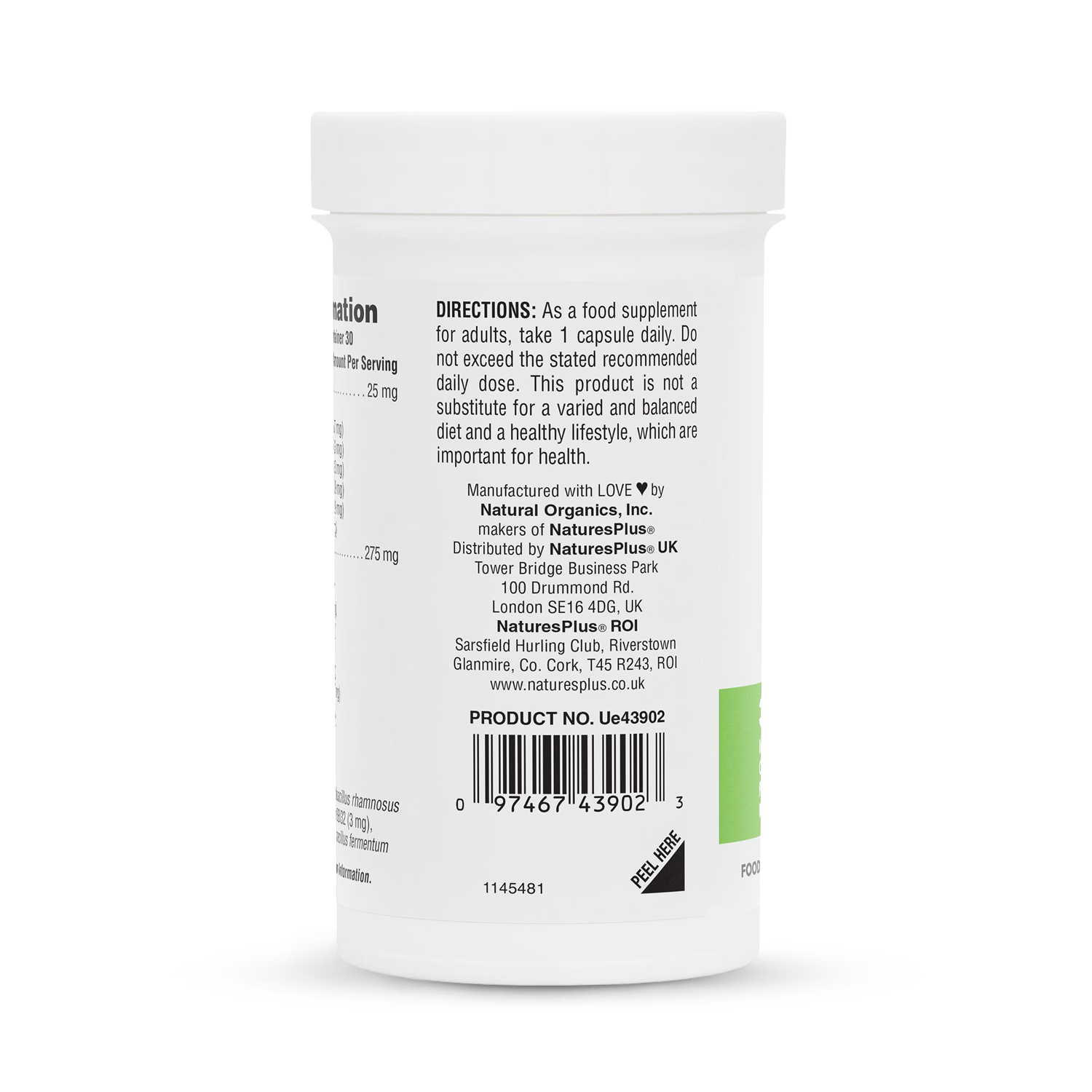 NaturesPlus Pro-Bio Mega probiotic supplement 30 capsules - British product