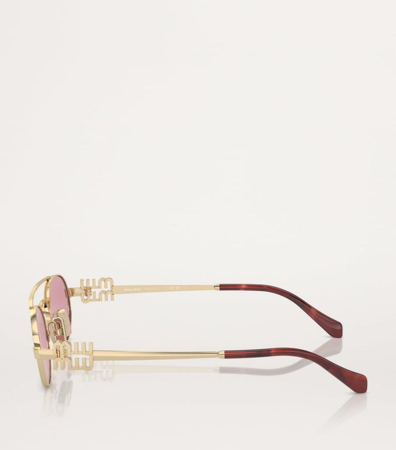 Miu Miu metal oval sunglasses - British product